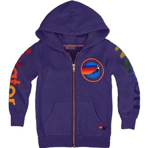 Aviator Nation Kids Vail Zip Hoodie Size 8